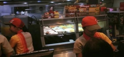 Lazy Jollibee mascot caught sleeping during working hours!