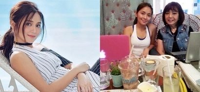 Model student Kathryn Bernardo catches up on her studies during the holidays