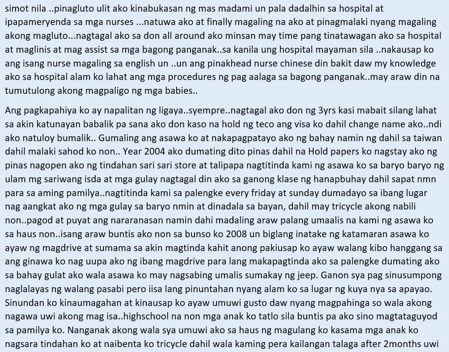 Hirap at dalamhati ng isang Ina! OFW mom recounts her sufferings as a wife and the pain of being away with her children Hirap at dalamhati ng isang Ina! OFW mom recounts her sufferings as a wife and the pain of being away with her children