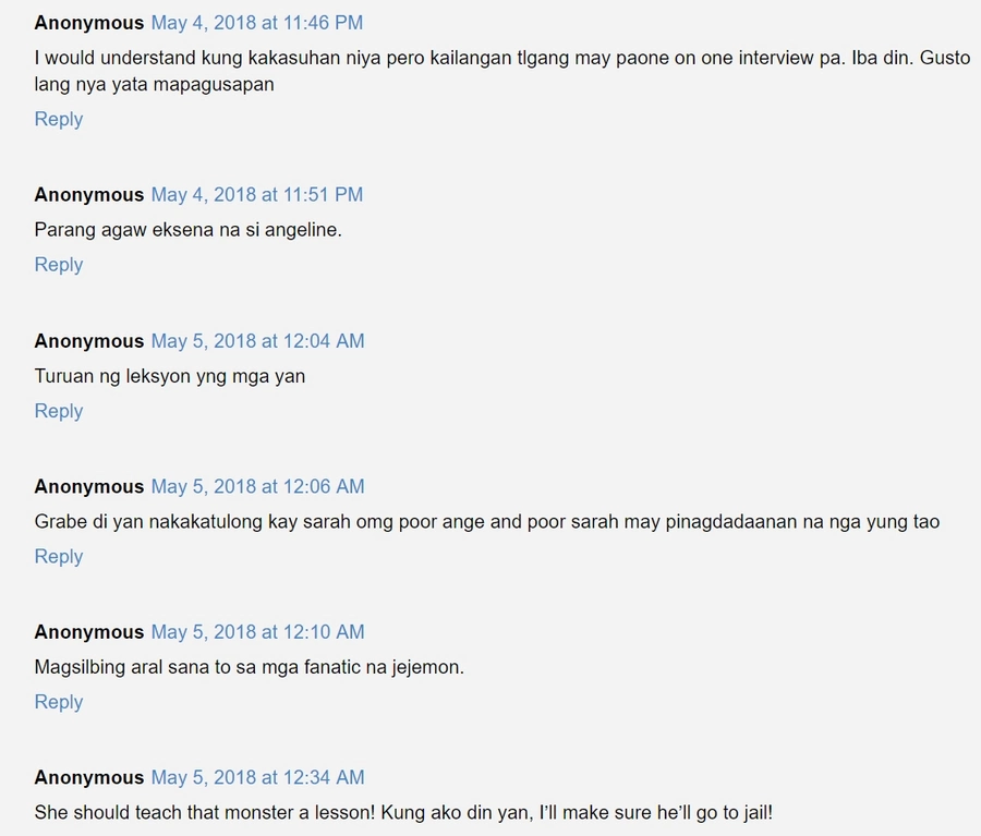 Palaban si Angge! Angeline Quinto, umaksyon na laban sa netizen na dinamay pati ang kanyang ina Palaban si Angge! Angeline Quinto, umaksyon na laban sa netizen na dinamay pati ang kanyang ina