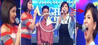 Singing lesson from the expert! Watch Anne Curtis teach Angel Locsin how to sing on 'It's Showtime!'