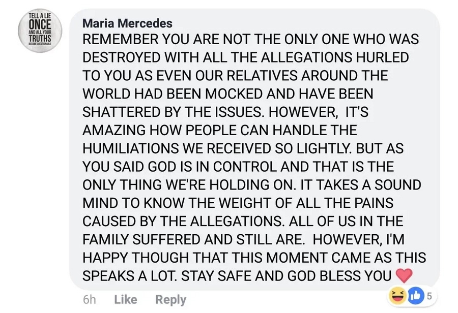 Cesar Montano’s sister posts emotional message after getting slammed by Sunshine Cruz Cesar Montano’s sister posts emotional message after getting slammed by Sunshine Cruz