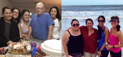 Happy together! Lotlot de Leon has a whale of a time bonding with her biological family