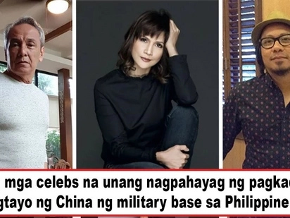 Umalma na mga celebs! Reports about completed air and naval bases in PH reefs elicited angry reactions from celebs