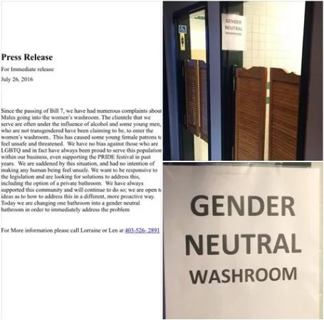 Bouncer disallowed trans woman to use women's washroom Bouncer disallowed trans woman to use women's washroom