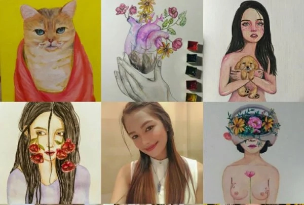 Young artist inspires others by showcasing her first art exhibit Young artist inspires others by showcasing her first art exhibit