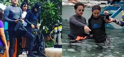 Kathryn Bernardo and Daniel Padilla return to the beach for diving