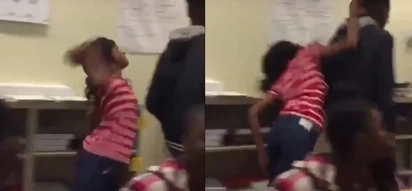 Crazy Woman Attacks A Guy With A Brick Right In The Classroom