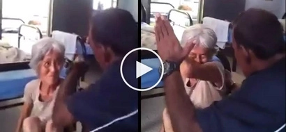 Napakasalbaheng tao! Violent Malaysian caretaker brutally abuses helpless grandma
