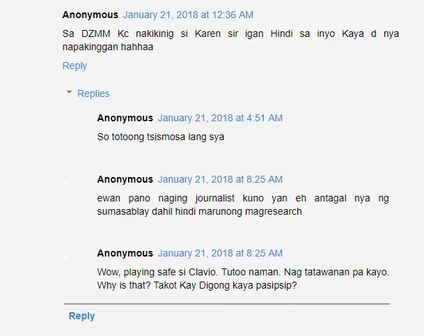 “Sakay sa issue?” Arnold Clavio chides Karen Davila over Twitter post “Sakay sa issue?” Arnold Clavio chides Karen Davila over Twitter post