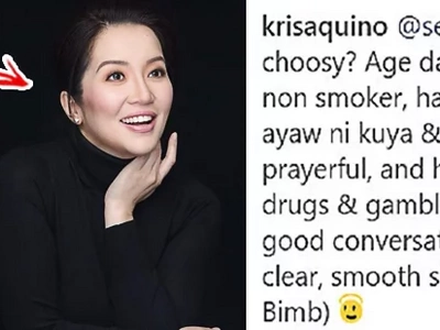 Kris Aquino has an ideal man checklist for those who wants to be her future boyfriend