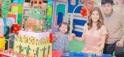 Beauty queen Shamcey Supsup's baby daughter turns 1 with a Pinoy fiesta-themed party!