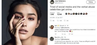 Tigilan na kasi ang pangbabash! Liza Soberano tweets about being tired of 'verbal abuse' she gets online