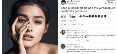 Tigilan na kasi ang pangbabash! Liza Soberano tweets about being tired of 'verbal abuse' she gets online