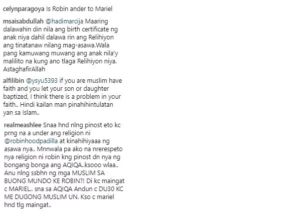 Under daw si Robin? Netizens bash Robin and Mariel Padilla after Catholic baptism of daughter Under daw si Robin? Netizens bash Robin and Mariel Padilla after Catholic baptism of daughter