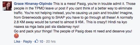 Pasig City's traffic scheme made netizens angry Pasig City's traffic scheme made netizens angry