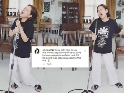 Neri Naig-Miranda has a dare for the basher who called her ‘papansin’ on Instagram