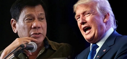 Two thumbs up! Trump approves of Duterte's techniques in dealing with SOBs