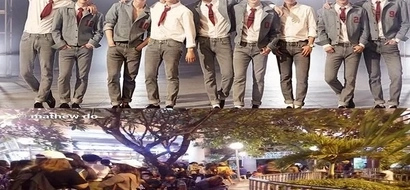 EXO fans spend the night outside Araneta Coliseum to buy tickets for EXOrDIUM