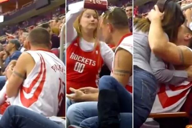 Guy slapped by girlfriend on kiss cam got amazing rescued by hot babe next to him Guy slapped by girlfriend on kiss cam got amazing rescued by hot babe next to him