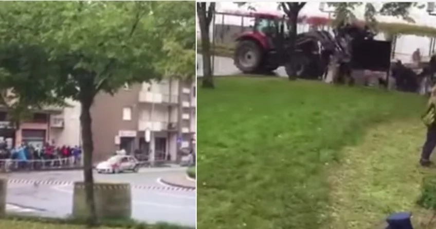 French Car Drives Straight Towards People Enjoying The Rally, One Man Was Killed Instantly (Video) French Car Drives Straight Towards People Enjoying The Rally, One Man Was Killed Instantly (Video)
