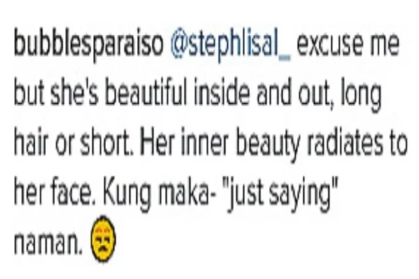 Angel Locsin responds to netizen who criticized her short hair Angel Locsin responds to netizen who criticized her short hair