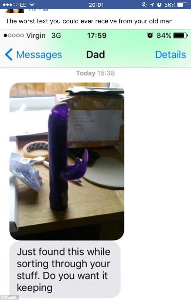 Dad finds daughter’s old sex toy Dad finds daughter’s old sex toy