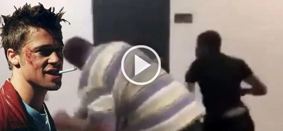 Disgusting footage of a teacher and a high school student brawling