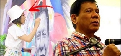 Japanese artist shows support to Duterte through her stunning paintings