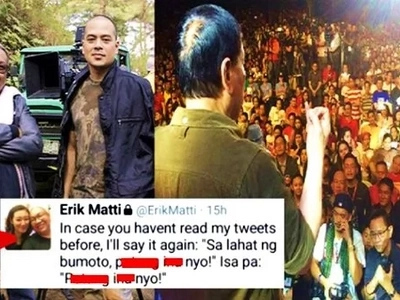 Napamura sa galit! Director Erik Matti outraged netizens by cursing at Filipinos who voted for Duterte!