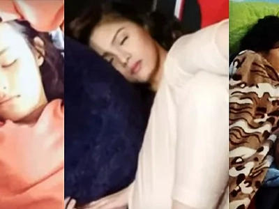 Real-life sleeping beauties: Our fave celebs caught on-cam catching some much needed Z's