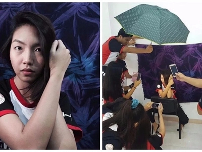 Para sa IG-worthy na picture! Netizen has her friends' full support in taking her 'artistic' photos