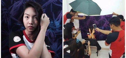 Para sa IG-worthy na picture! Netizen has her friends' full support in taking her 'artistic' photos