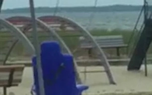 CREEPY! A swing moves back and forth on its own