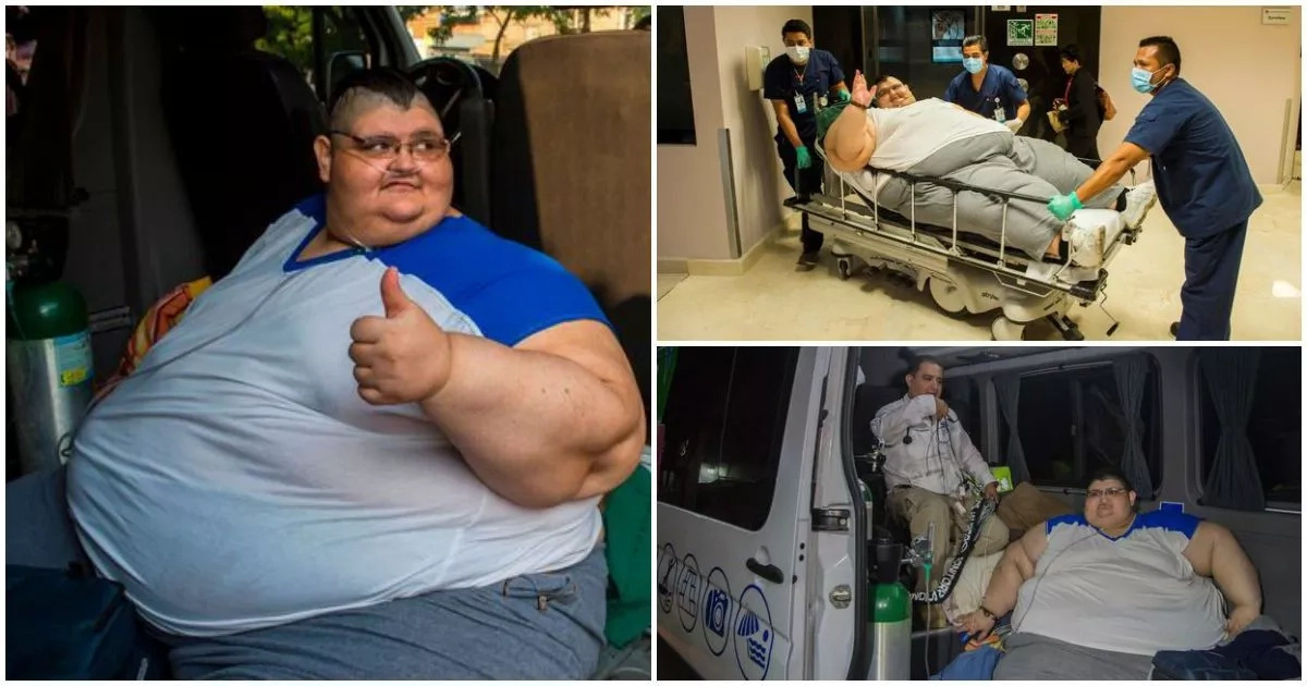 This world's fattest man who once weighed 595kg set to undergo life-changing surgery (photos, video)
