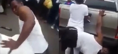 Legless African Pervert Shows Girls How He Would Have Sex With Them