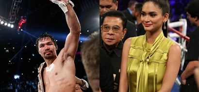 Nagsama ang Pinoy prides! Pacman fan Pia Wurtzbach joins Team Pacquiao in Las Vegas