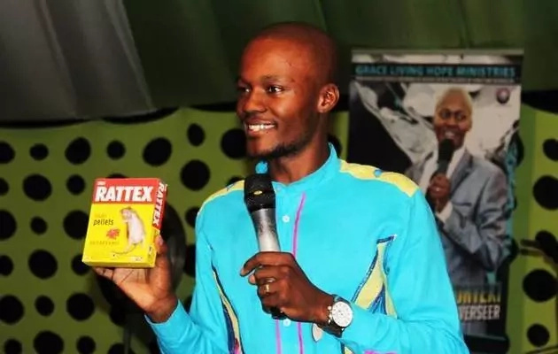 Death has no power over us! Pastor makes congregants drink RATS POISON for healing (photos) Death has no power over us! Pastor makes congregants drink RATS POISON for healing (photos)