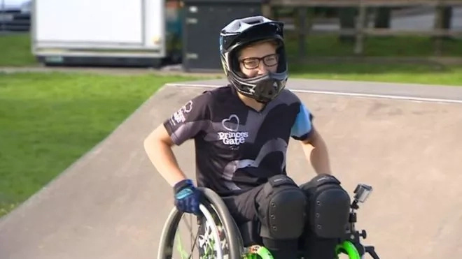 Girl, 13, becomes world’s second female to complete wheelchair backflip Girl, 13, becomes world’s second female to complete wheelchair backflip