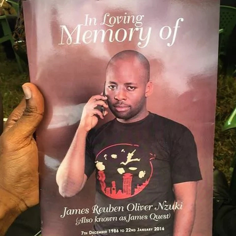 How Larry Madowo mourned his late friend, James Quest