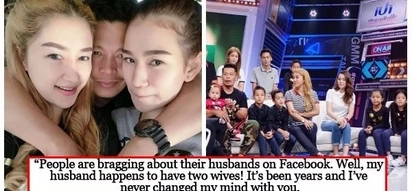 Ang tindi! Man lives with two gorgeous wives and 9 children in one house