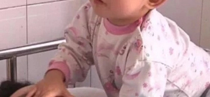 A girl aged just three has learnt to care for her mother who was injured in a hit-and-run accident