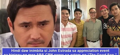 May 'pambabastos' ba talagang ganap kaya di inimbita? John Estrada uninvited by ABS-CBN's top honchos to appreciation event for 'The Good Son' actors?
