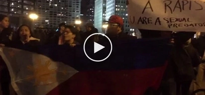 Ayaw namin sayo! Angry Fil-Ams join protest rally against Trump in Chicago