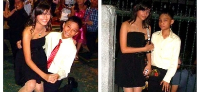 Ang sweet naman! Netizens are going crazy over throwback photos of Liza Soberano with a male student partner at a high school formal event!