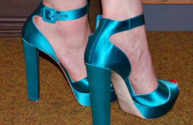 I taped my toes together to see if it made wearing high heels more comfortable I taped my toes together to see if it made wearing high heels more comfortable