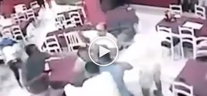 Instant karma! Vigilant cops arrest armed Pinoy customer for attacking waiter inside restaurant