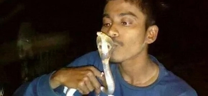 Teen who rescued more than 100 snakes dies after attempting to kiss a live cobra for photo stunt