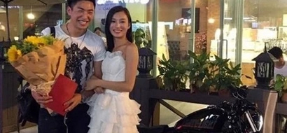 Did he say yes? Chinese woman gives expensive motorbike and property to her boyfriend as a proposal!