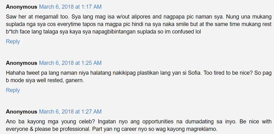 Panget daw ang ugali? Mangyan blogger rants on Twitter about Sofia Andres' alleged "attitude problem" Panget daw ang ugali? Mangyan blogger rants on Twitter about Sofia Andres' alleged "attitude problem"